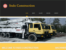 Tablet Screenshot of indo-construction.com